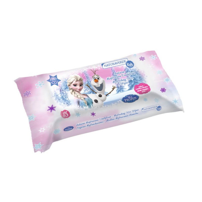 FROZEN DISNEY TOALHITAS BIO REFRESCANTES NATURAVERDE 15UNID