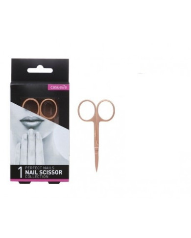 TESOURA PARA UNHAS ROSE GOLD 1unid