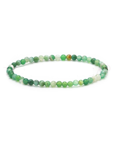 Pulseira Ágata Verde - 4mm 1UNID