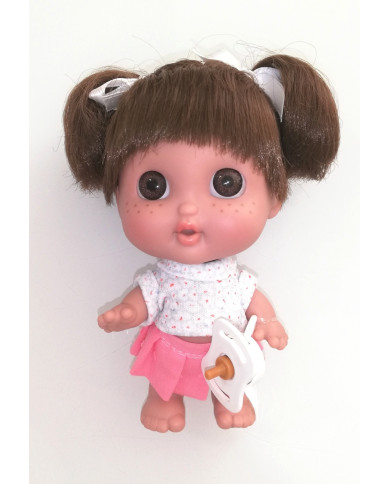 ARIAS MUÑECA ELEGANCE 17 CM TRAJE ROSA CON COQUITOS