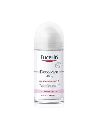 Eucerin Desodorizante 48H 0% Alumínio 50ml