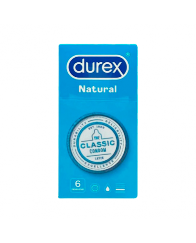 Durex Natural Plus Preservativos 6unidades