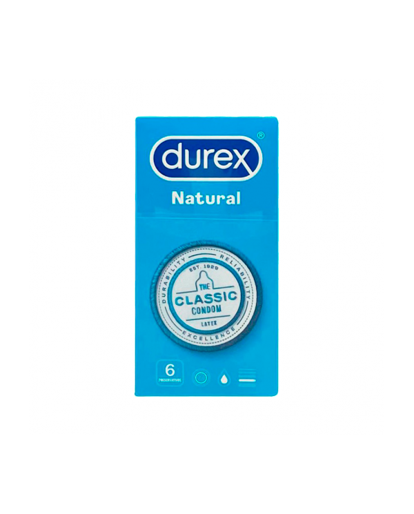 Durex Natural Plus Preservativos 6unidades