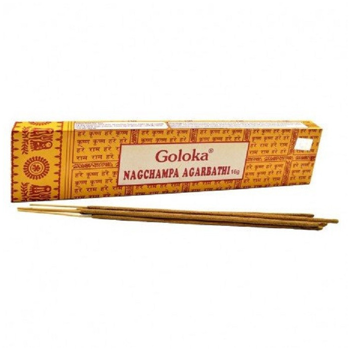INCENSO INDIANO GOLOKA NAG CHAMPA AGARBATHI 16G