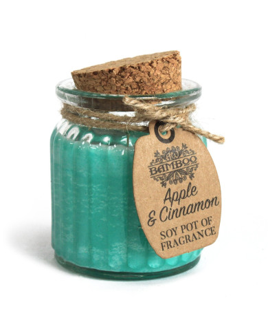 VELA DE CERA DE SOJA EM COPO – MAÇA & CANELA