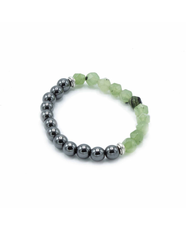 PULSEIRA PEDRA PRECIOSAS TALHADAS - JADE MAGNÉTICO 1UNID