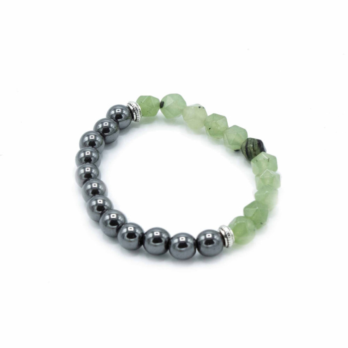 PULSEIRA PEDRA PRECIOSAS TALHADAS - JADE MAGNÉTICO 1UNID