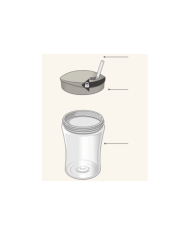 NUK ACTION CUP  LILÁS  +12M 230ML