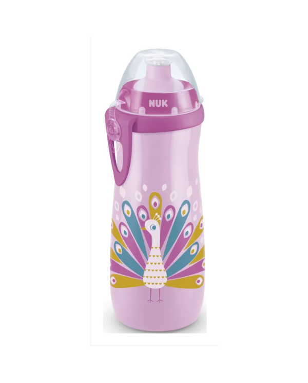 NUK SPORTS CUP PAVÃO ROSA 24M+ 450ML