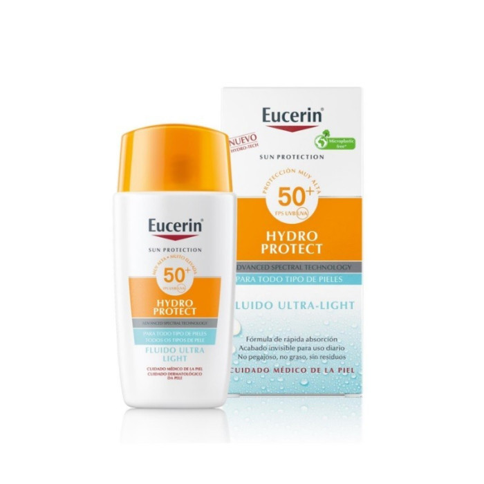 EUCERIN SUN HYDRO PROTECT FLUIDO ULTRA LIGERO SPF50+ 50ML