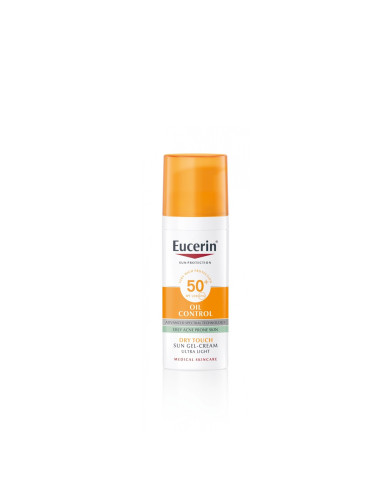 EUCERIN SUN GEL-CREMA FACIAL OIL CONTROL TOQUE SECO SPF 50+ 50ml