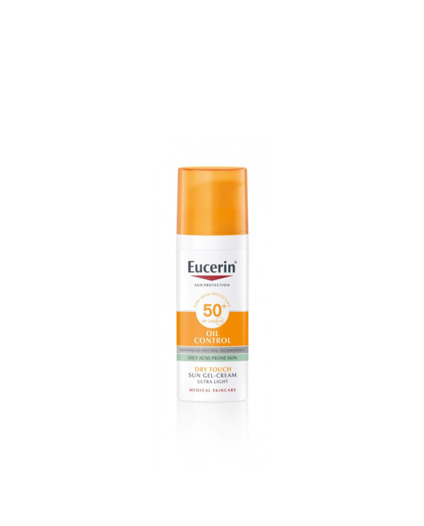 EUCERIN SUN GEL-CREMA FACIAL OIL CONTROL TOQUE SECO SPF 50+ 50ml