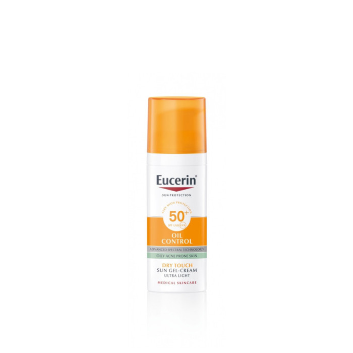 EUCERIN SUN GEL-CREMA FACIAL OIL CONTROL TOQUE SECO SPF 50+ 50ml